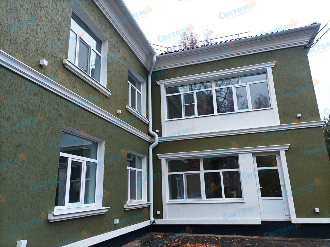 Пенопластовый декор для бизнес-центра